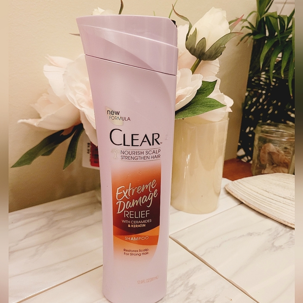 Clear Extremely Damaged Relief Shampoo Nourishing Scalp Strengthening Hair Care